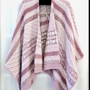2pc SET Simply Noelle CARDIGAN scarf WRAP PONCHO. NWT.